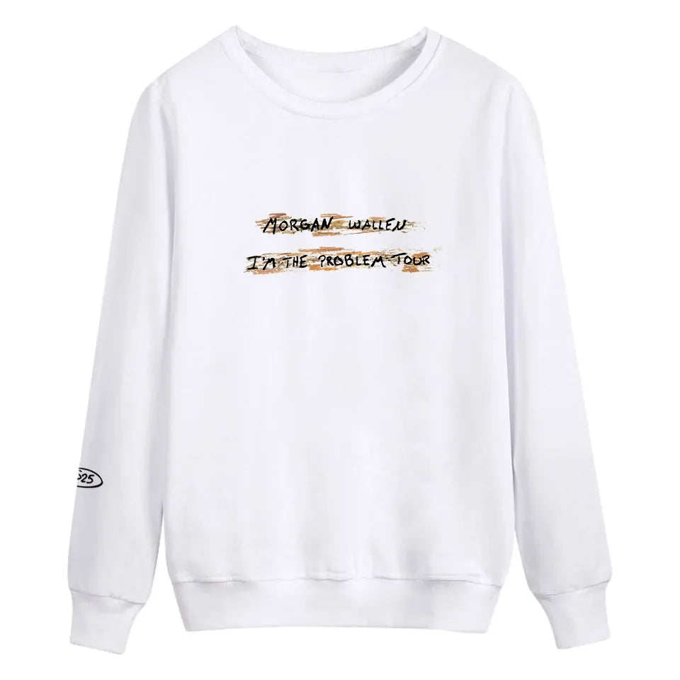 I’M THE PROBLEM TOUR WHITE SWEATSHIRT