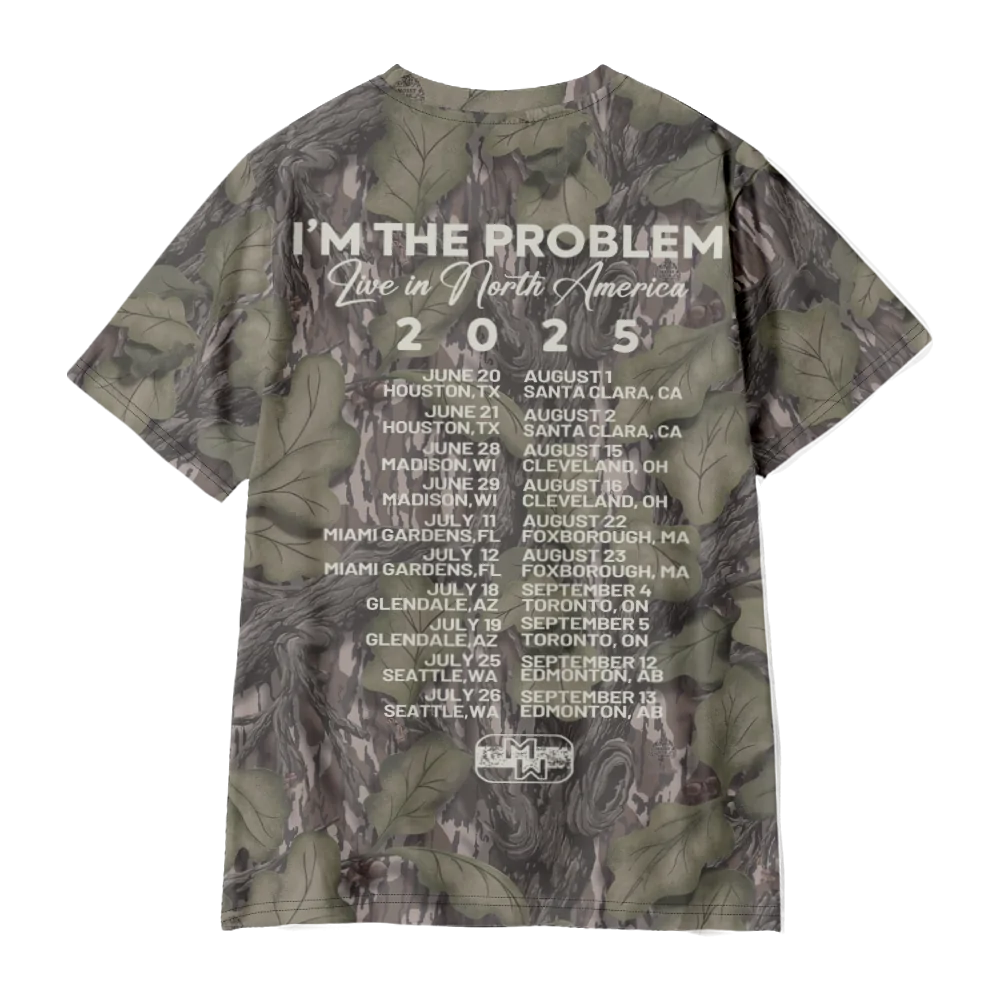 Morgan Wallen x Houston Texans Tour 2025 Camo T-Shirt (Polyester)