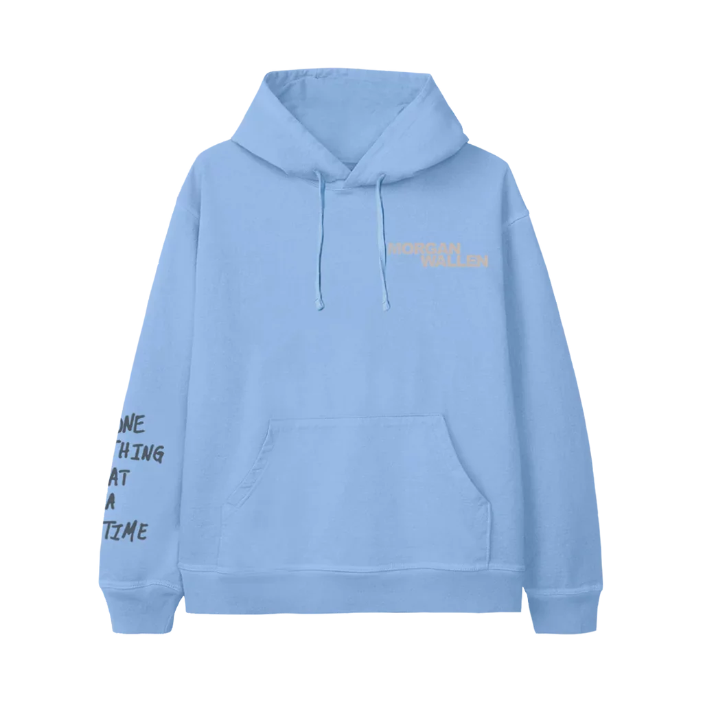 ONE THING AT A TIME ALBUM COVER BLUE HOODIE