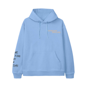 ONE THING AT A TIME ALBUM COVER BLUE HOODIE