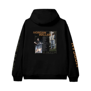 ONE THING AT A TIME BLACK PHOTO HOODIE