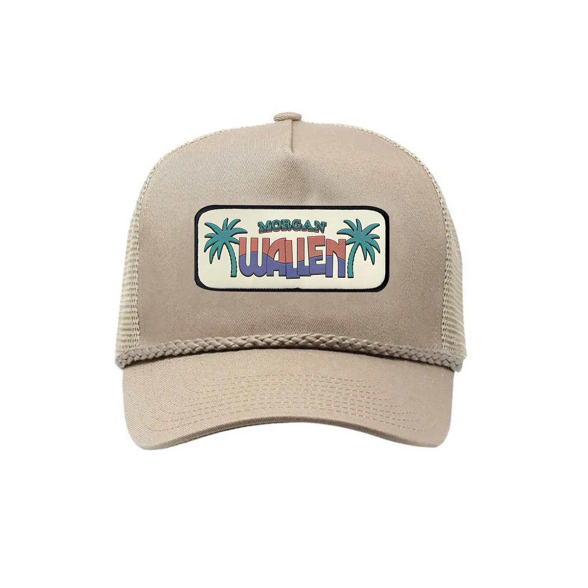 Tan Retro Patch Hat